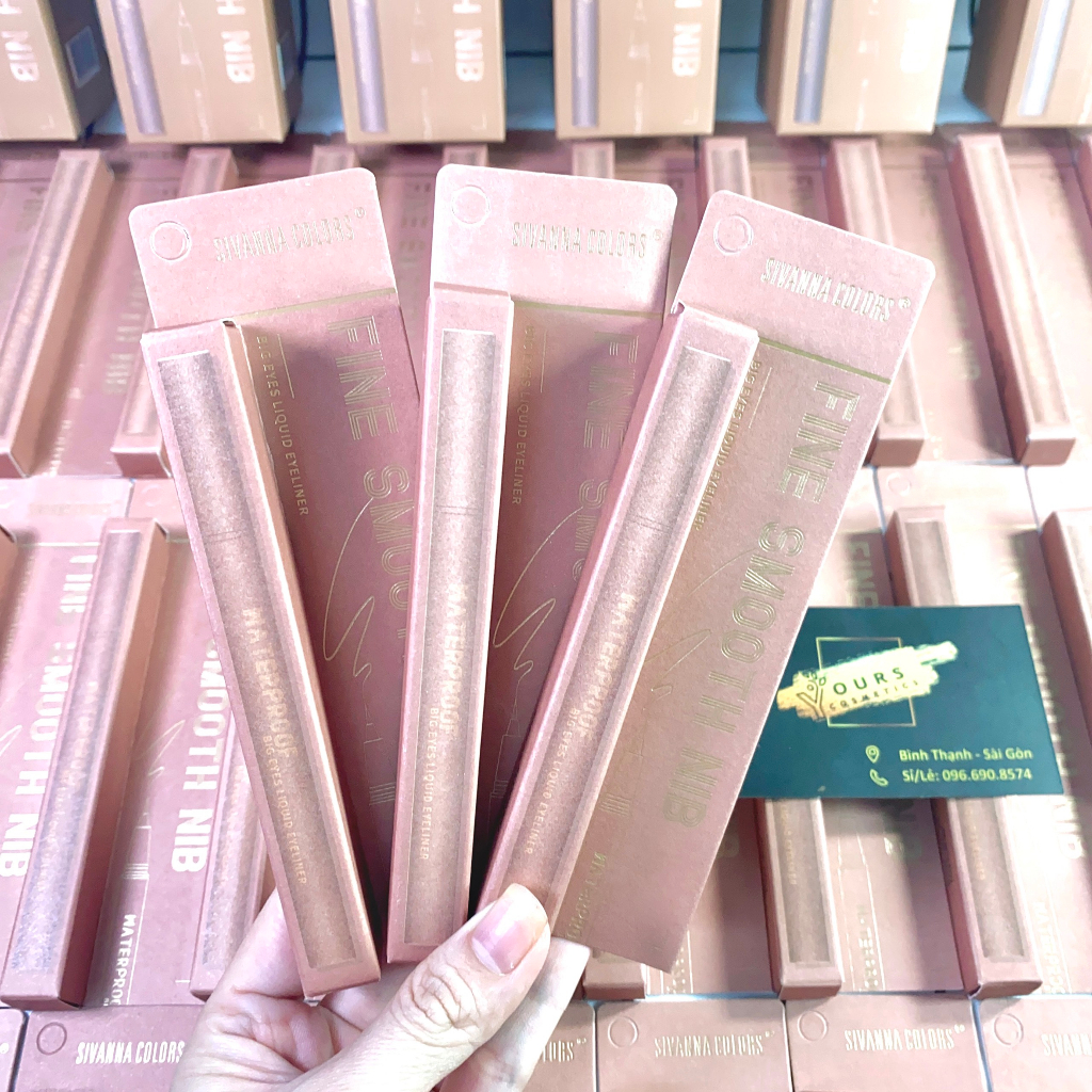 Bút kẻ mắt nước không lem, chống nước Sivanna Fine Smooth Big Eye Liquid HF942 - Bút kẻ dạ chống nước