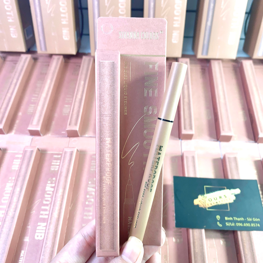 Bút kẻ mắt nước không lem, chống nước Sivanna Fine Smooth Big Eye Liquid HF942 - Bút kẻ dạ chống nước