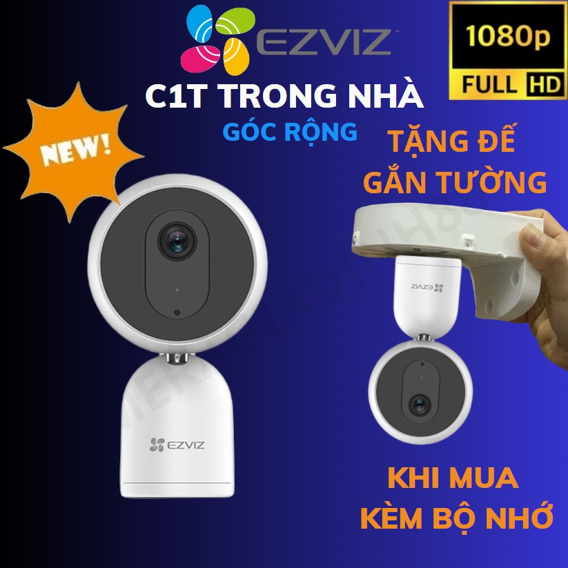 [Mẫu mới] Camera IP WIFI 2M Góc Rộng Ezviz C1T Smart Home 1080P C1C C6N