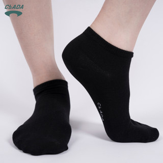 Tất Cotton Ngắn CLADA Essential - Đen - TE002