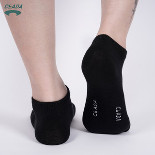 Tất Cotton Ngắn CLADA Essential - Đen - TE002