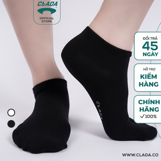 Tất cotton ngắn clada essential - đen - te002