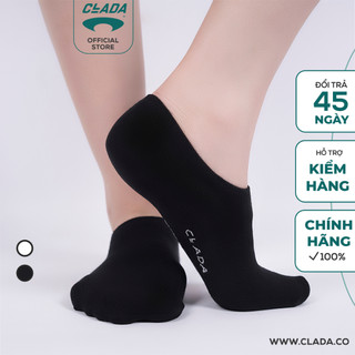 Tất cotton lười clada essential - đen - te001