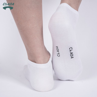 Tất Cotton Ngắn CLADA Essential - Trắng - TE002