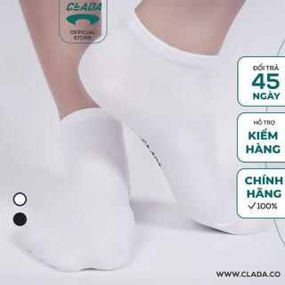 Tất cotton ngắn clada essential - trắng - te002
