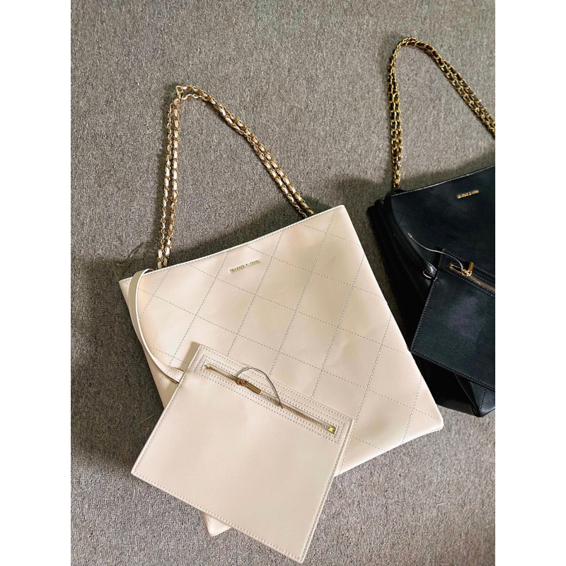 Túi đeo vai kèm ví chất da lì