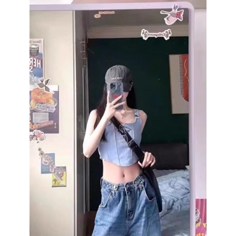 Áo croptop dáng corset DA630