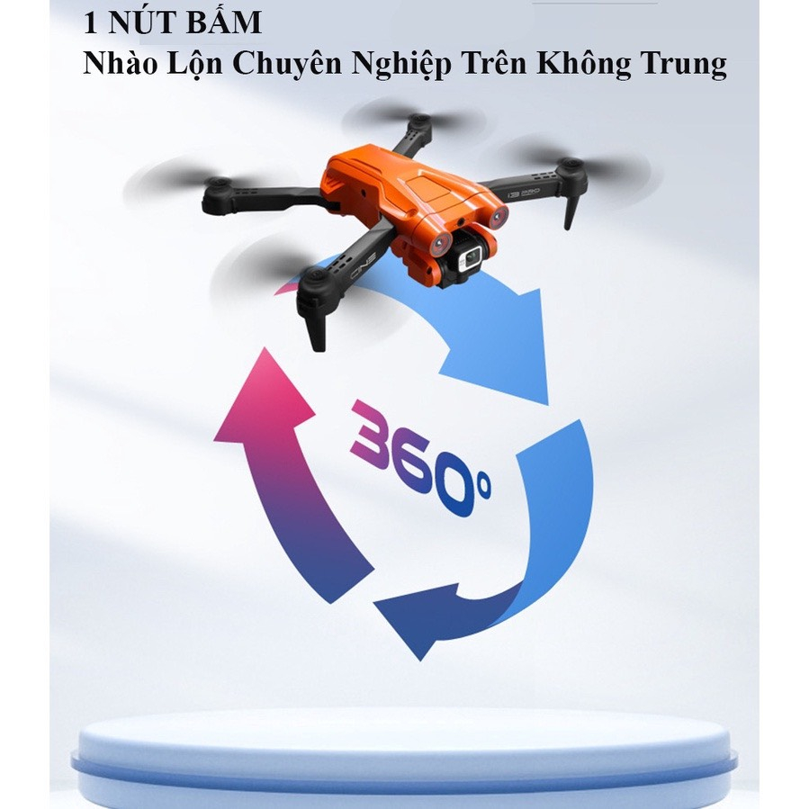 Máy Bay Điều Khiển Từ Xa, Flycam Mini I3 Pro Max, Ply cam Cảm Biến Tránh Vật Cản, pin 2500mA bay 25 phút