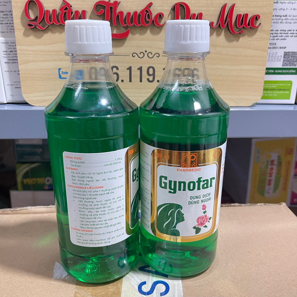 Dung dịch dùng ngoài Gynofar 500ml