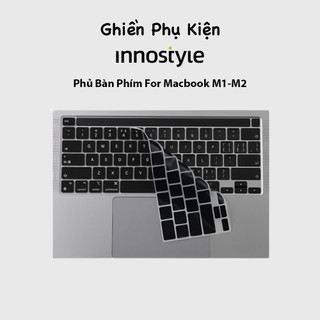 Phủ phím innostyle usa black dành cho macbook air/pro m1/m2 13/14/16inch 2020-2021