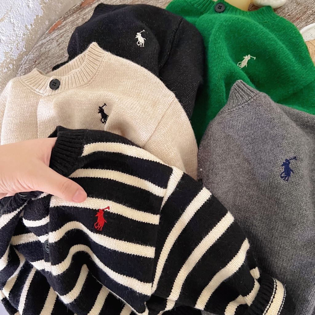 Áo khoác cardigan cho bé trai EMBES KIDS, áo khoác thu đông trẻ em 11kg đến 31kg