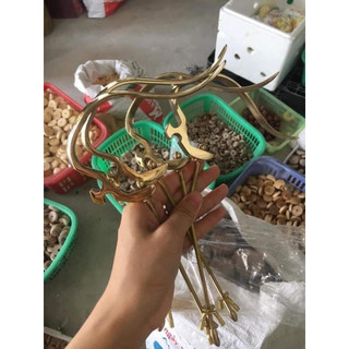 Móc treo lồng chim móc đồng lồng chào mào chống xoay trơn