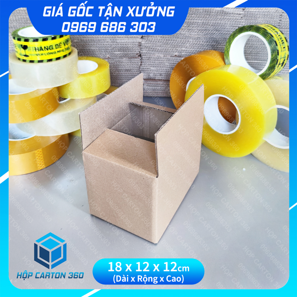 18x12x12 Combo 20 hộp carton đóng hàng