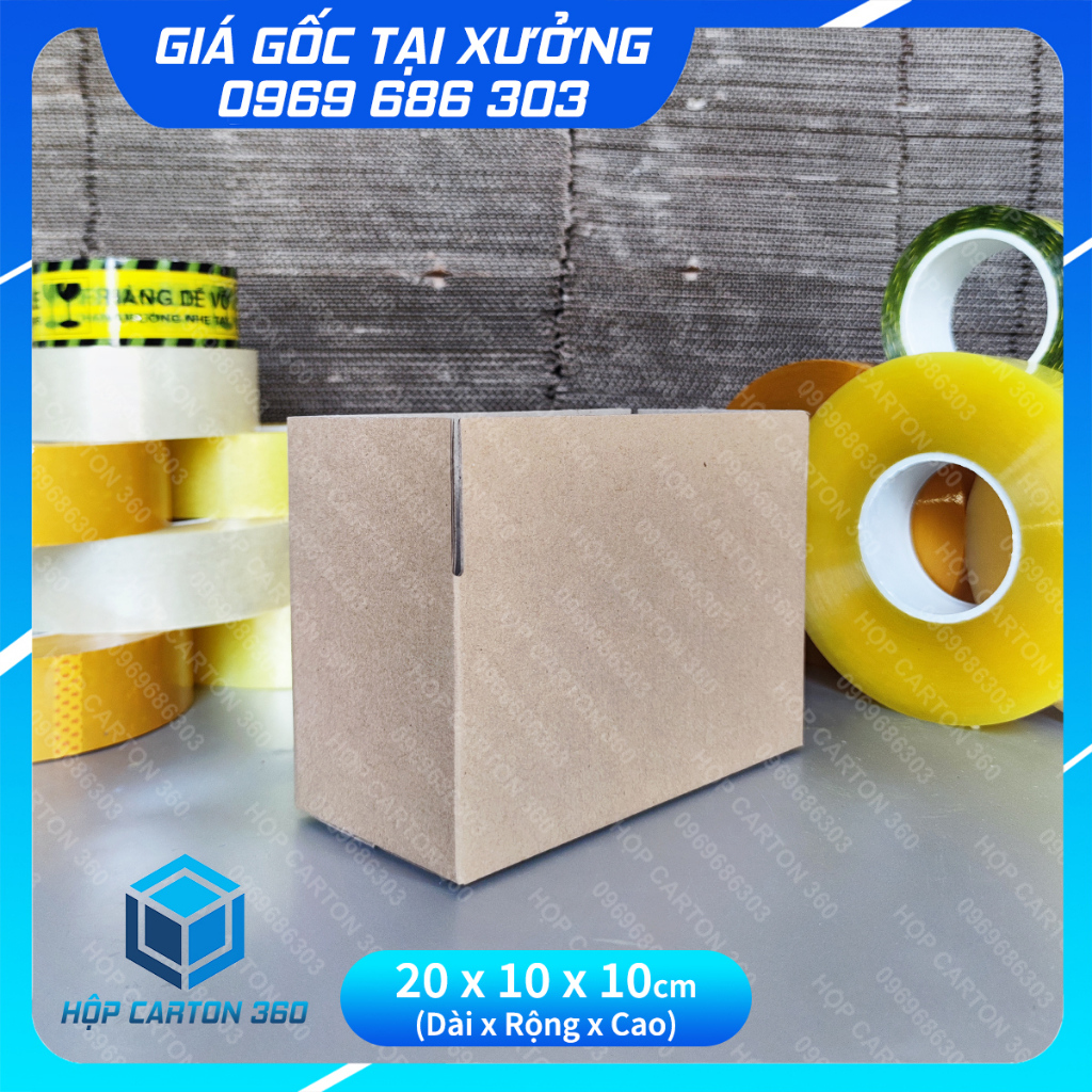 20x10x10 Hộp carton đóng hàng
