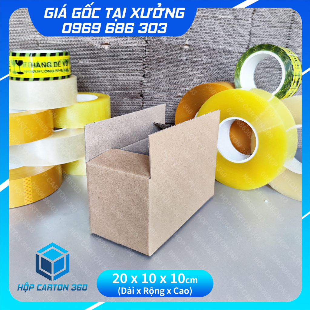 20x10x10 Hộp carton đóng hàng