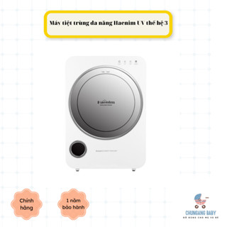 [Bảo hành 6 tháng] Máy tiệt trùng sấy khô bình sữa UV Haenim 3 Bluetooth 4.1(Like New)