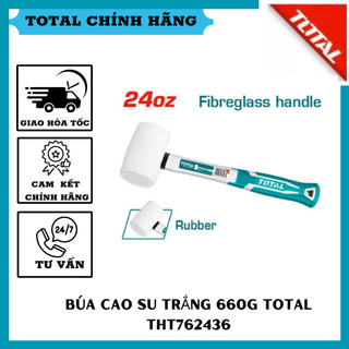 Búa cao su trắng 660g total tht762436 hàng chính hãng