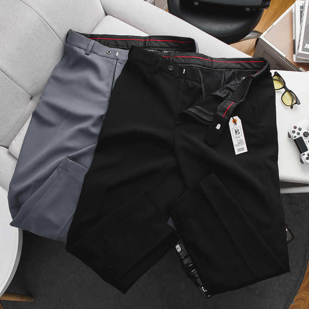 Quần tây nam ống đứng có đai chun vải tuyết mưa bigsize Size từ 80kg đến 135kg