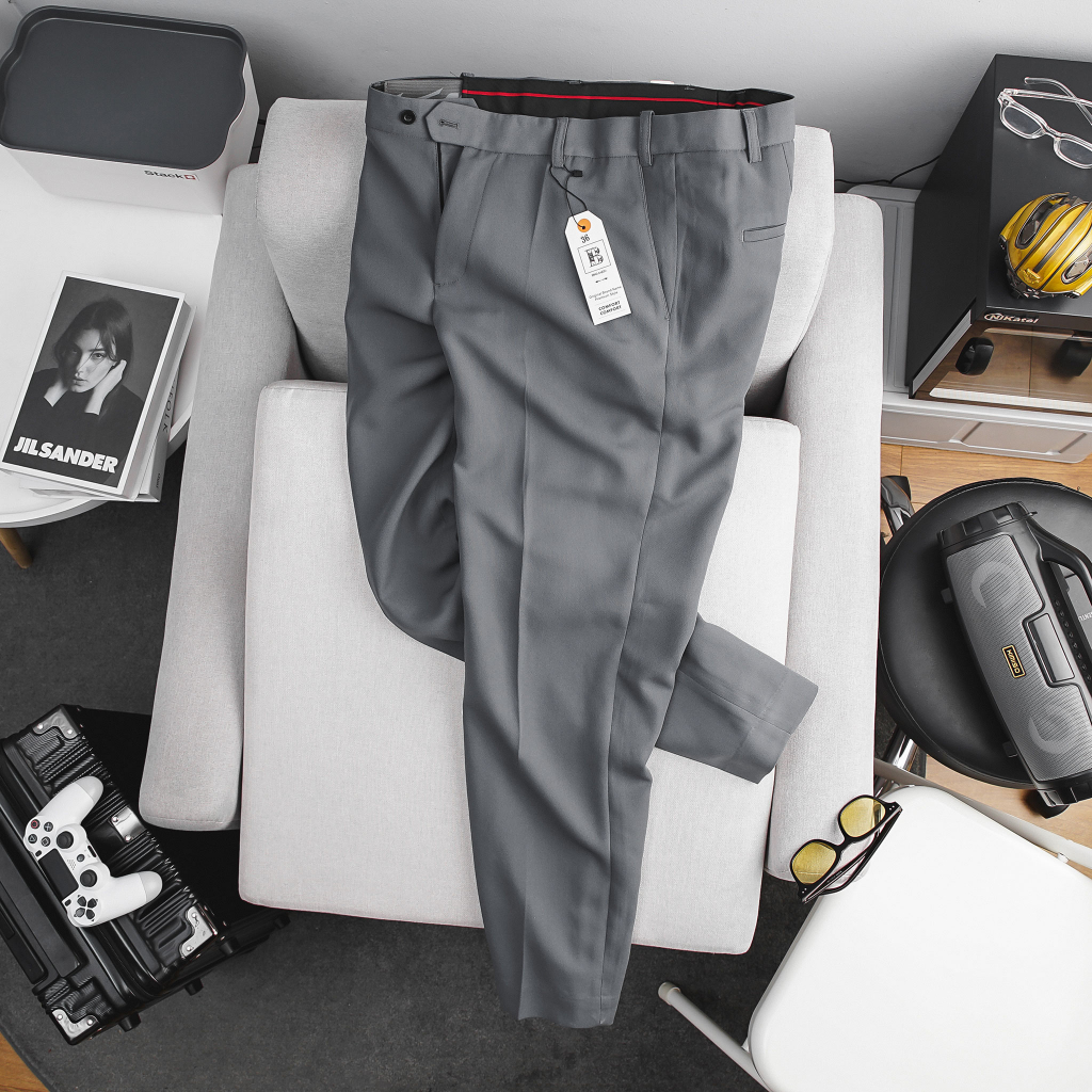 Quần tây nam ống đứng có đai chun vải tuyết mưa bigsize Size từ 80kg đến 135kg