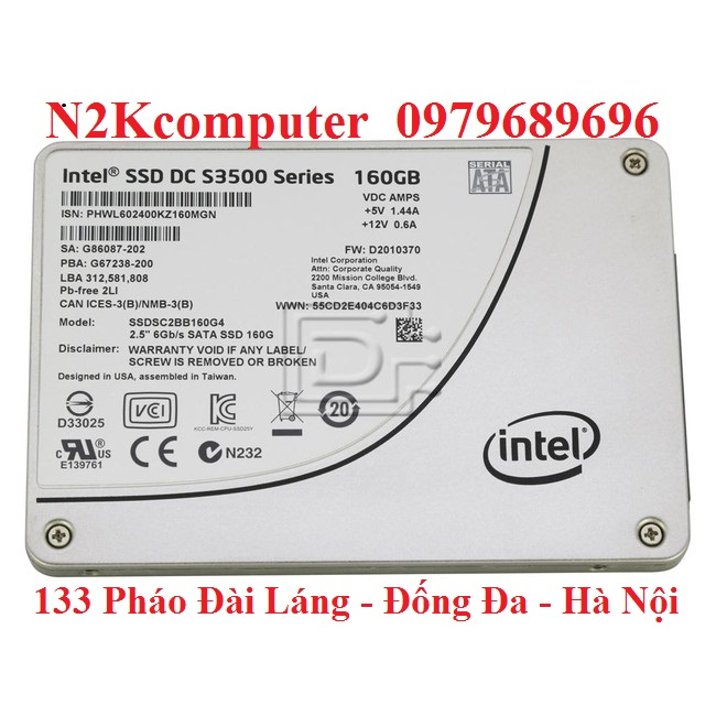 SSD INTEL 160Gb, SAMSUNG 128g, 256gb, 512G , hàng tháo máy Dell, HP còn tốt , Bảo Hành 1-60 tháng .