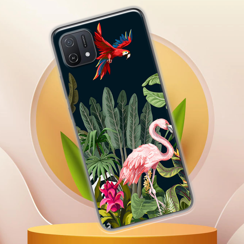 Ốp lưng Oppo A16, Oppo A16K  in hình BST Hoa lá