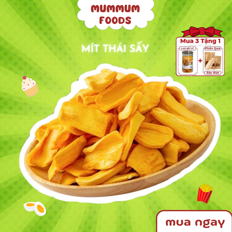 Đồ ăn vặt mít thái sấy loại 1 thượng hạng hủ pét, ăn vặt MUMMUM FOODS