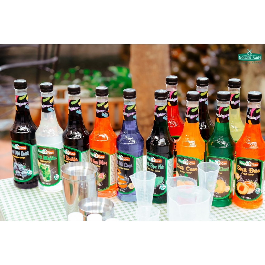 Siro (Syrup) Mama Rosa Đủ Vị Pha Chế Đồ Uống 700ml