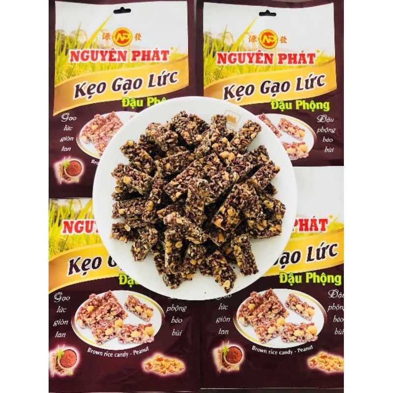 Kẹo gạo lức đậu phộng, đậu phộng xốp bơ, đậu phộng