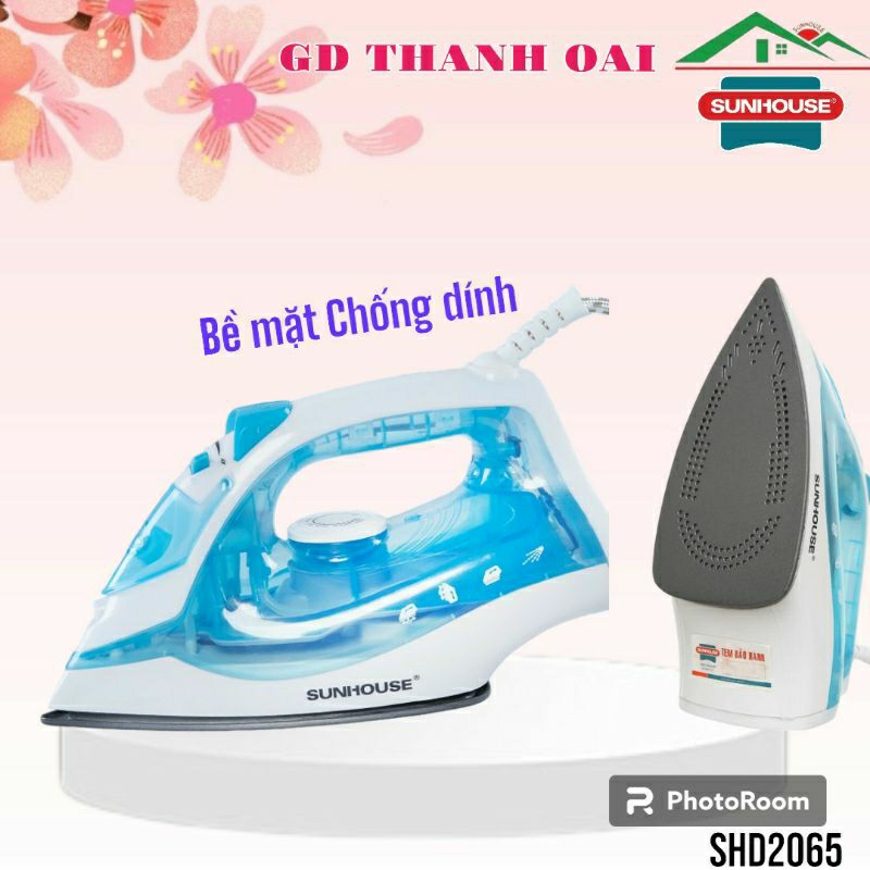 Bàn Là Hơi Nước Sunhouse SHD2065 Hàng Chính Hãng