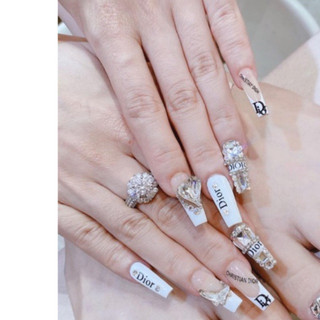 🎀Nail box, móng up thiết kế trắng đá hiệu A260🎀
