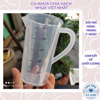 Ca nhựa 250ml có chia vạch định lượng dùng trong pha chế, làm bánh, nấu ăn