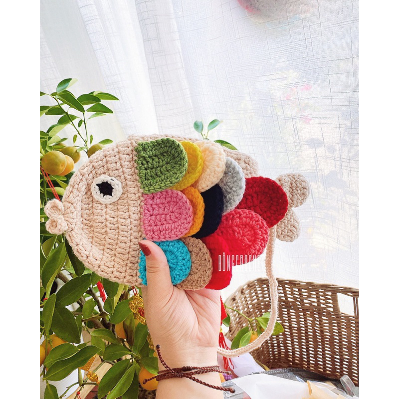 Túi cá len 🐟🐟🐟 crochet/handmade 🧶 xinh  nhà Bông