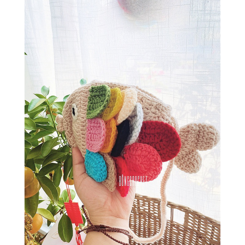 Túi cá len 🐟🐟🐟 crochet/handmade 🧶 xinh  nhà Bông