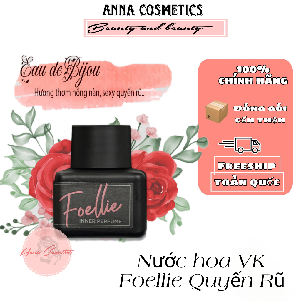 Nước Hoa Vùng Kín Foellie Hàn Quốc Hương Thơm Quyến Rũ 5ml Eau de Bijou Inner Perfume