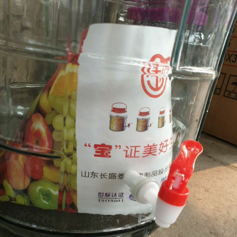 Bình Ngâm Rượu Thủy Tinh 5 Lít dày dặn có Quai Xách