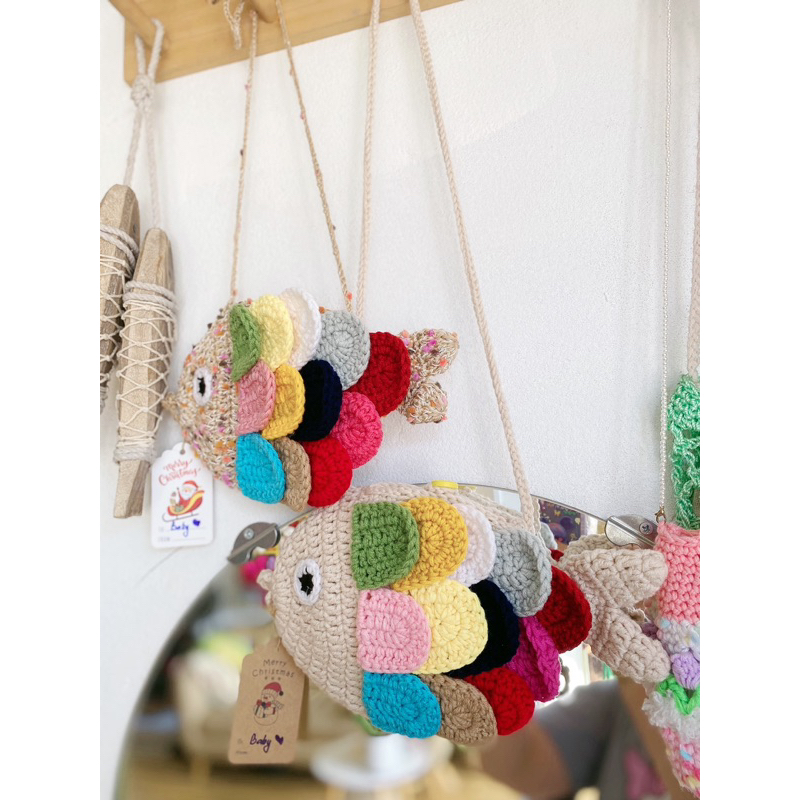 Túi cá len 🐟🐟🐟 crochet/handmade 🧶 xinh  nhà Bông