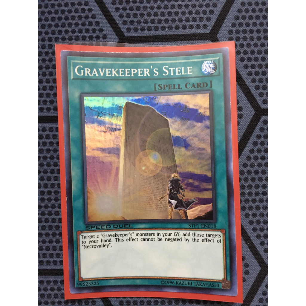 Bài yugioh speed duel - Gravekeeper's Stele - (Super Rare) Speed Duel: Tournament Pack 1 (STP1)