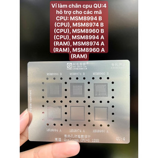Vỉ làm chân CPU qualcomm các mã Qu1-QU8