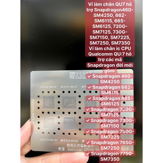 Vỉ làm chân CPU qualcomm các mã Qu1-QU8