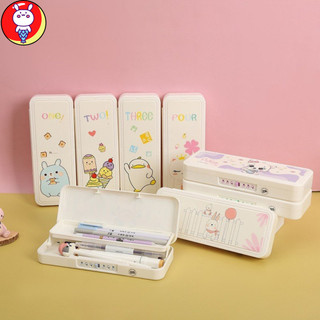 Hộp bút mật khẩu 2 tầng hoạt hình dễ thương cho học sinh