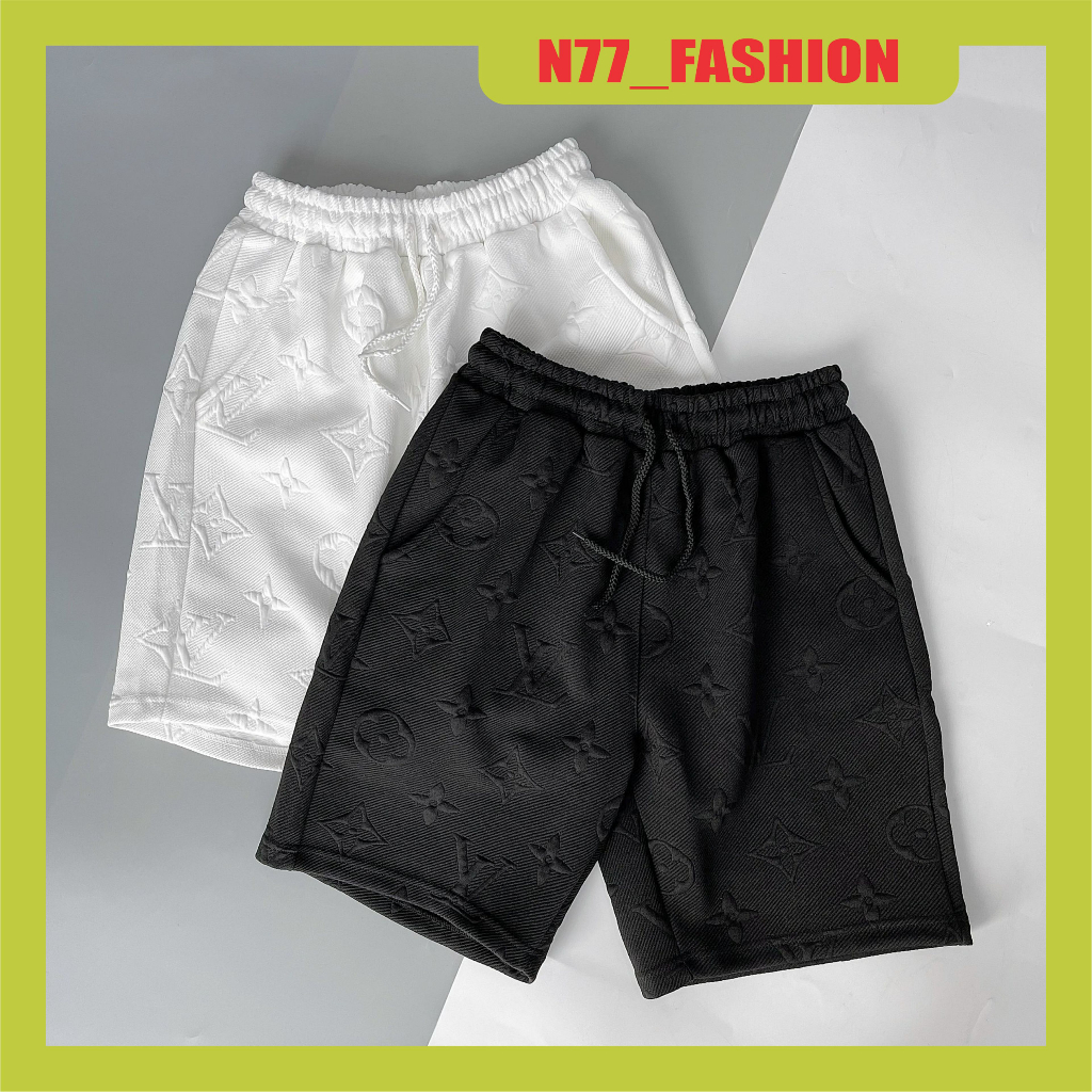 Quần đùi nam Chất Vải dệt vân cao cấp Vận Động Thoải Mái vải dày co dãn mẫu mới nhất cao cấp N77 FAS