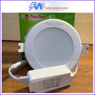 Đèn led downlight 90/7w chính hãng rạng đông, đèn âm trần mã at06-v2 đế nhựa