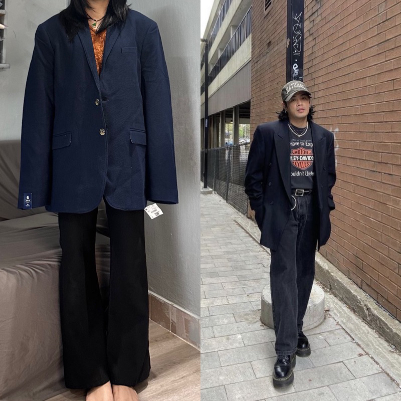 (Có bigsize) áo Khoác Blazer Oversize Preston xuất Châu Âu