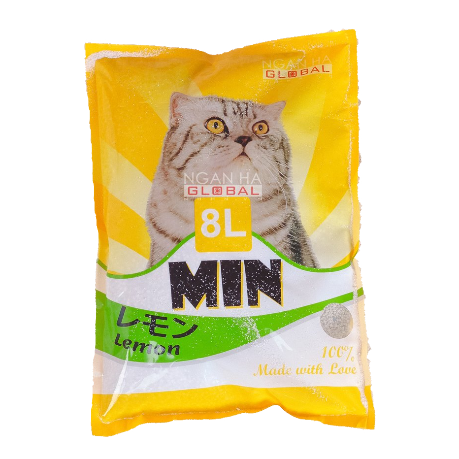 Combo 3 bịch cát Nhật Bản vệ sinh cho mèo cát MIN - Túi 8L