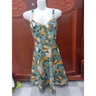 đầm dây hoa vải đẹp s m