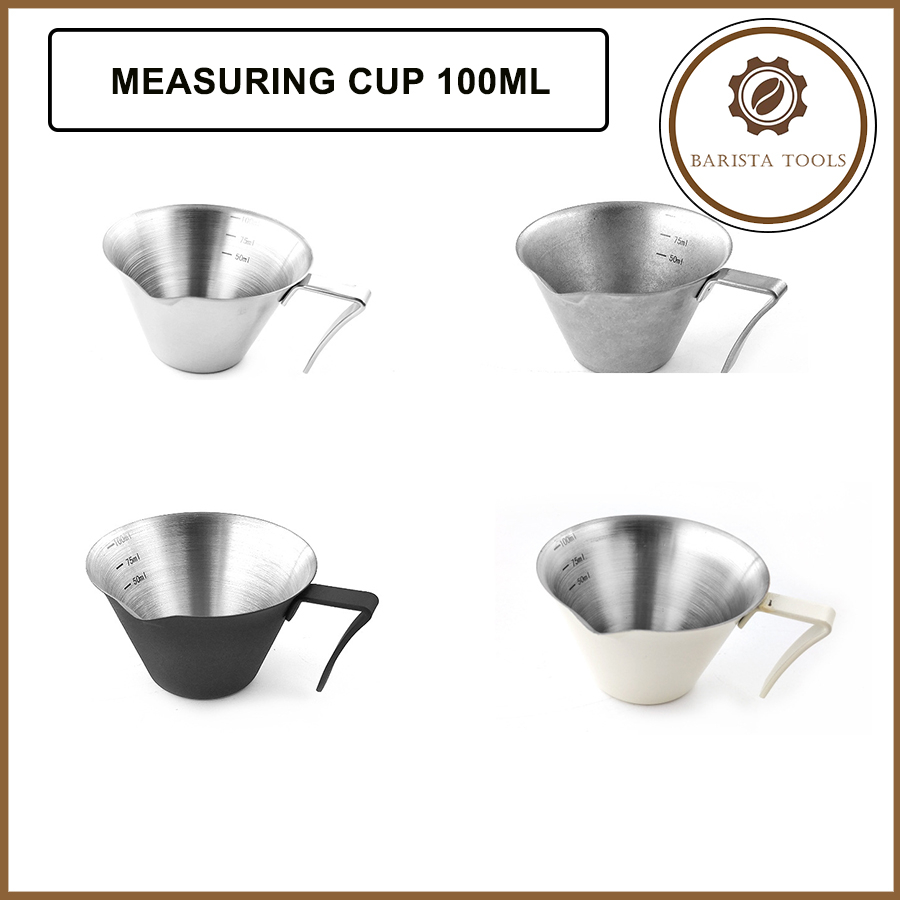 Cốc đong cà phê inox 100ml  | Dụng cụ Barista