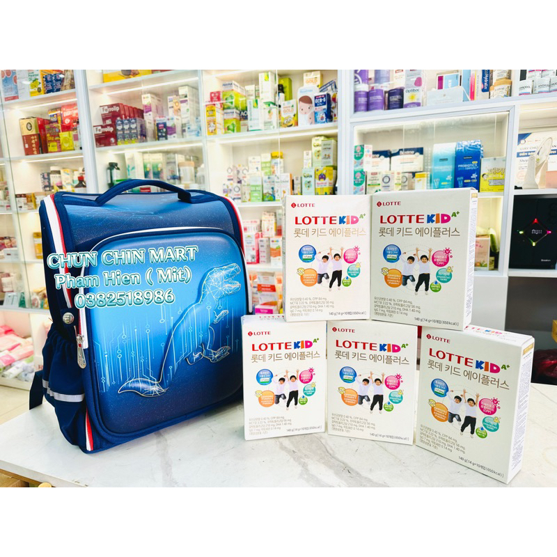 Sữa Bột Lotte Kid A+ hộp giấy 10 thanh