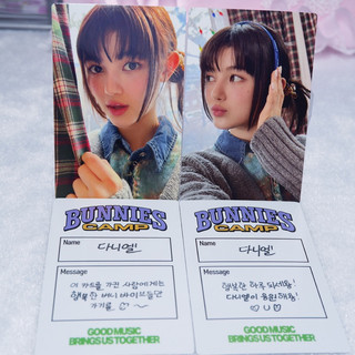 (OFFICAL) Card NewJeans Bunnies Camp