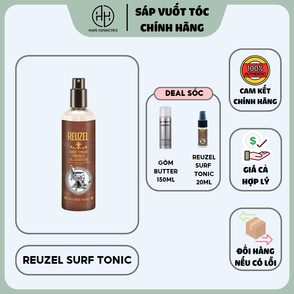 [ CHÍNH HÃNG ] Xịt tạo phồng tóc Reuzel Surf Tonic