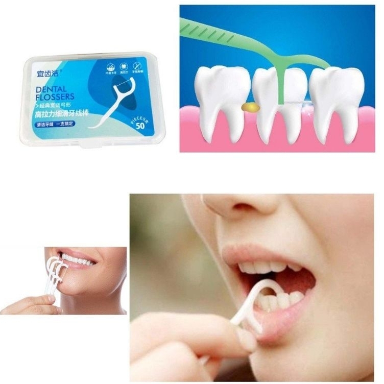 Sỉ 10 Hộp 500 Cái , Tăm Chỉ Nha Khoa Sợi Chỉ Mảnh Loại 1